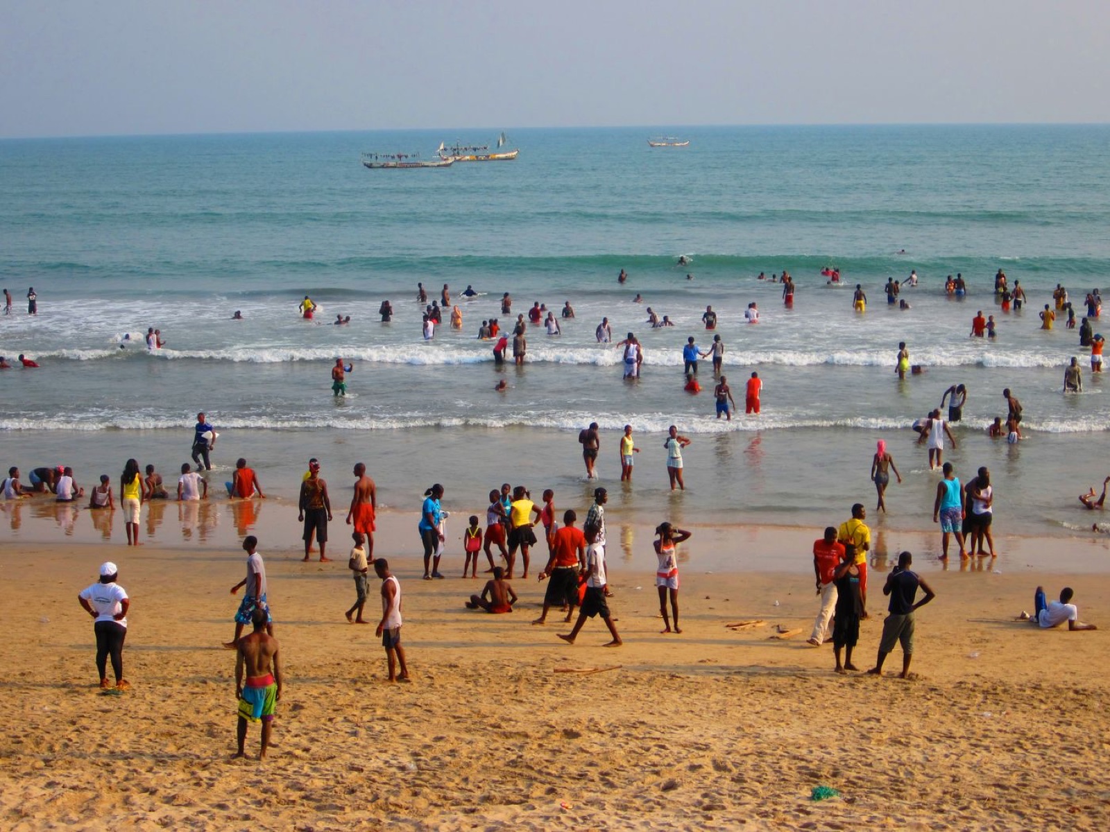 Kokrobite Beach on Ghana's coast west of Accra